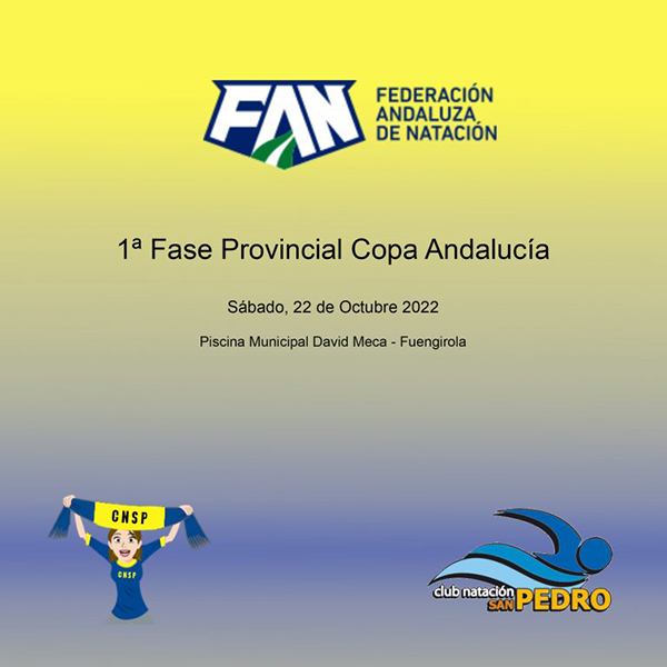 Comienza la competición para la Copa Andalucía del Club Natación San Pedro
