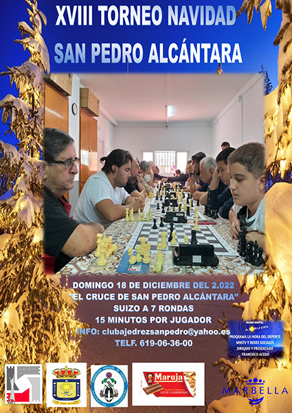 El Club de Ajedrez San Pedro Alcántara organiza su XVIII Torneo de Navidad