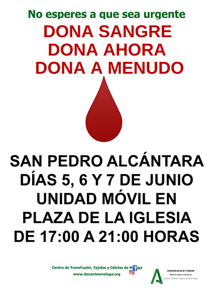 Nueva campaña de donación de sangre en San Pedro Alcántara