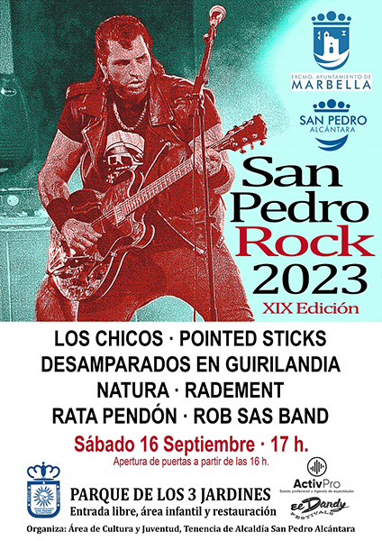 El XIX Festival San Pedro Rock se celebrará en el Parque de Los Tres Jardines
