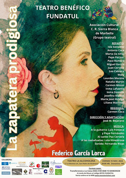Este viernes, ‘La zapatera prodigiosa’, un espectáculo a beneficio de FUNDATUL
