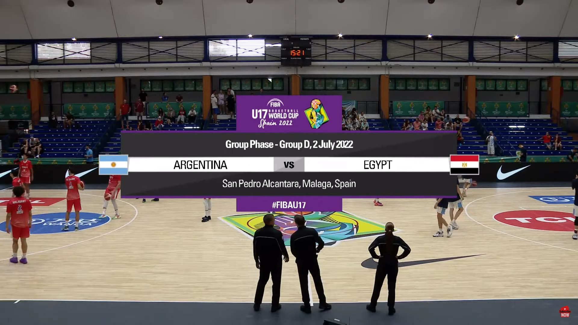 Copa del Mundo Sub-17 de Baloncesto FIBA ​​2022: Argentina Vs Egipto