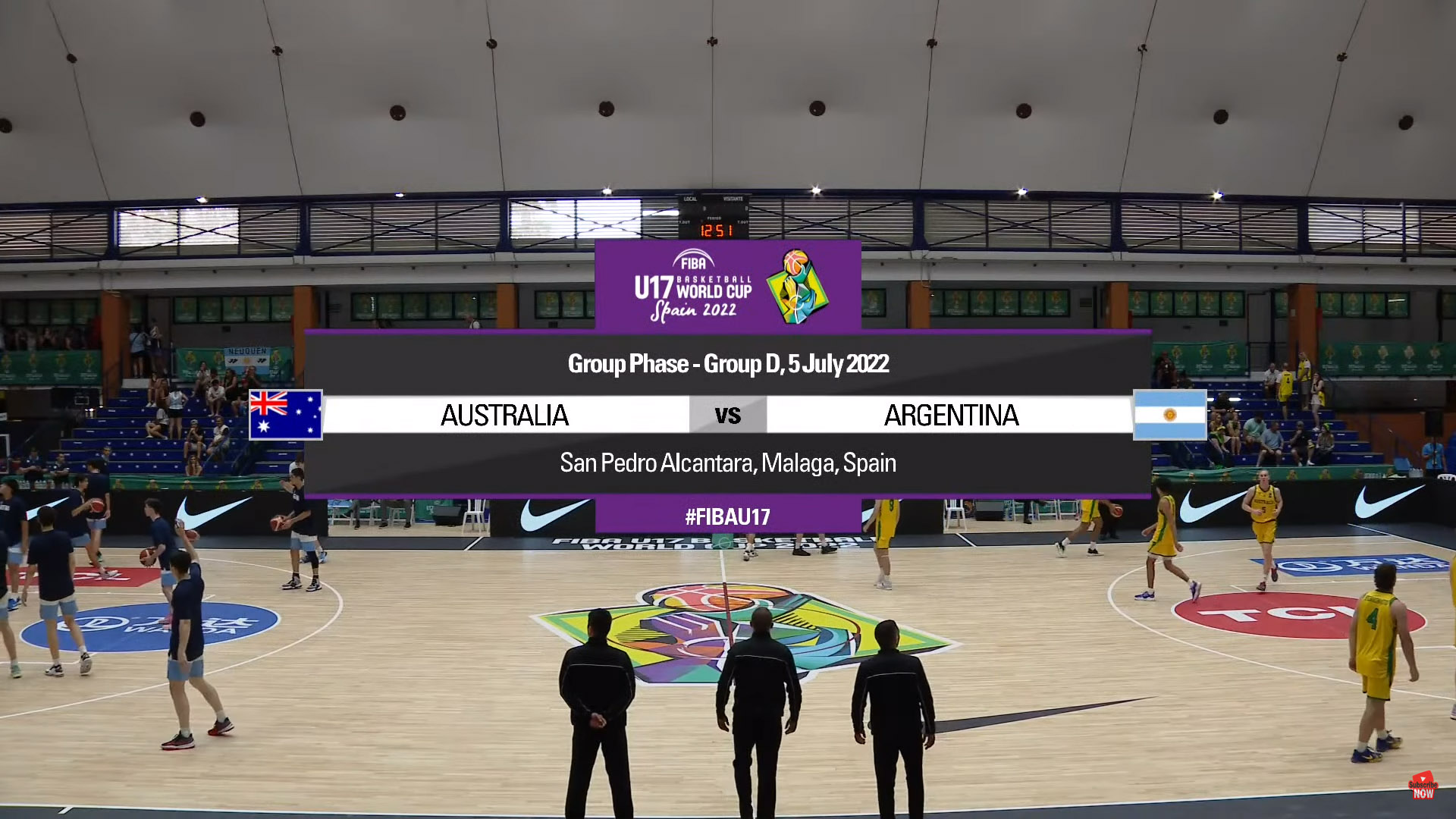 Copa del Mundo Sub-17 de Baloncesto FIBA ​​2022: Australia Vs Argentina