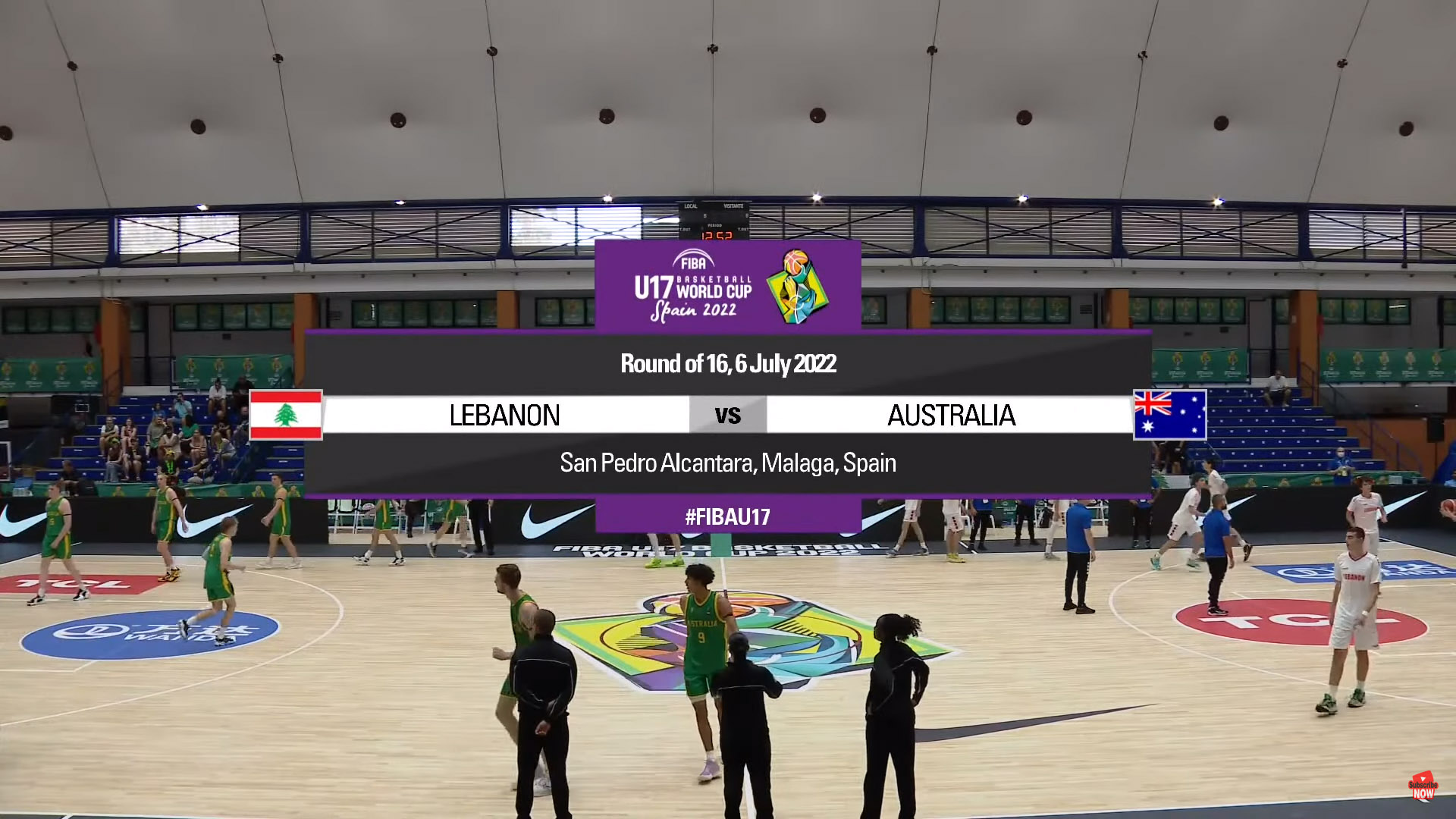 Copa del Mundo Sub-17 de Baloncesto FIBA ​​2022: Líbano Vs Australia
